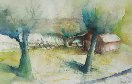 Urquias Aquarelle Immenstaad 51 x 36