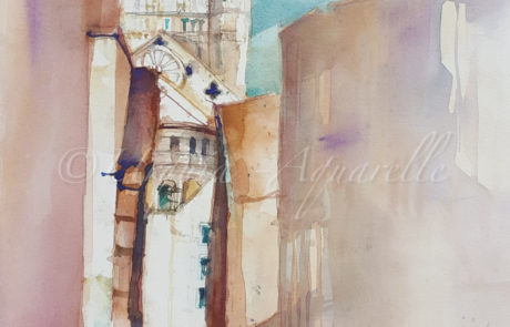 Urquias Aquarelle Köln 1 36 x 41