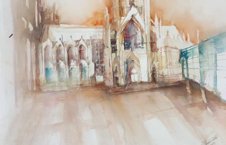 Urquias Aquarelle Köln 2 36 x 51