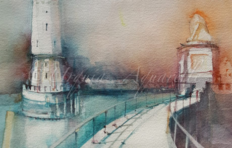 Urquias Aquarelle Lindau 30 x 40