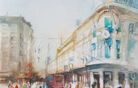 Urquias Aquarelle Madrid 2 48 x 36