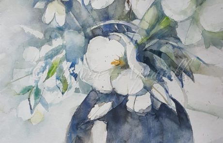 urquias-aquarelle-Christrosen 36 x 48