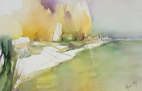 urquias-aquarelle-Kniebach Immenstaad 30 x 40