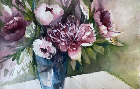 Pfingstrosen 4 56 x 38 cm