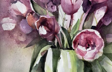 Rose Tulpen 48 x 36 cm