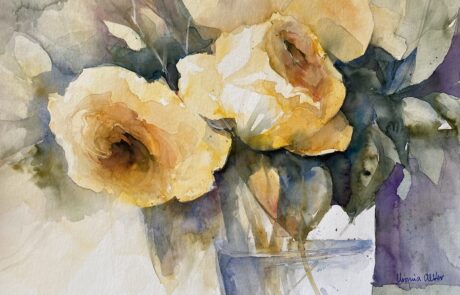 gelbe Rosen 30 x 40cm